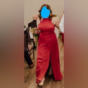 Red Azazie size 14 dress worn once
